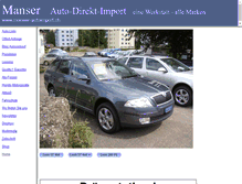 Tablet Screenshot of manser-autoimport.ch